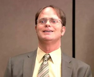 smiling for social anxiety dwight schrute